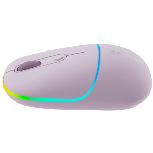 Безжична мишка CANYON MW-22 (CNS-CMSW22PR), Bluetooth/Wireless 2.4GHz, 1600DPI, RGB backlight, Pearl rose