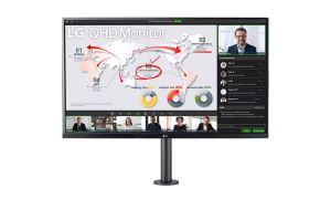 Монитор LG 32QP88NP-B Ergo, 31.5" IPS, QHD (2560x1440) 75Hz, 16:9, 5ms, 1000:1, 350 cd/m2, AMD FreeSync, Speaker 2x5W , USB type-C, 2xHDMI, DisplayPort, Black