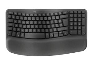Безжична клавиатура LOGITECH Wave Keys (920-012304), Bluetooth/Wireless, Ergonomic, US International, Graphite