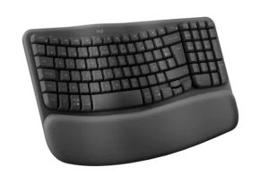 Безжична клавиатура LOGITECH Wave Keys (920-012304), Bluetooth/Wireless, Ergonomic, US International, Graphite
