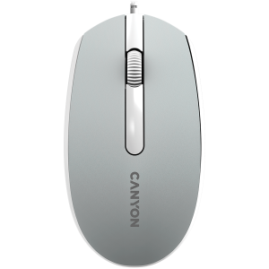Мишка CANYON M-10 (CNE-CMS10DG), Wired, 1000DPI, USB, Dark grey