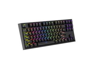 Геймърска клавиатура GENESIS Thor 404 TKL Gateron (NKG-2069), Mechanical, Gateron Yellow Pro, RGB, USB, Black