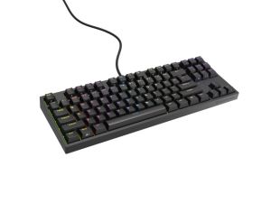 Геймърска клавиатура GENESIS Thor 404 TKL Gateron (NKG-2069), Mechanical, Gateron Yellow Pro, RGB, USB, Black