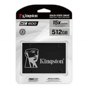 SSD 512GB KINGSTON KC600, 2.5”, SATA 6Gb/s, 3D TLC - SKC600/512G