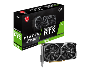 Видео карта MSI GeForce RTX 3050 VENTUS 2X XS 8G OC, 8GB GDDR6, 128bit, DP, HDMI, DVI 