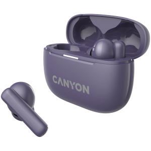 Безжични слушалки CANYON OnGo 10 ANC TWS-10 (CNS-TWS10PL), Bluetooth 5.3, Purple