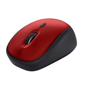 Безжична мишка TRUST Yvi+, Silent Wireless Eco, 1600 dpi, Red