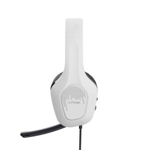 Геймърски слушалки TRUST GXT 415B ZIROX, Headset PC, 3.5мм, White