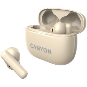Безжични слушалки CANYON OnGo 10 ANC TWS-10 (CNS-TWS10BG), Bluetooth 5.3, Beige