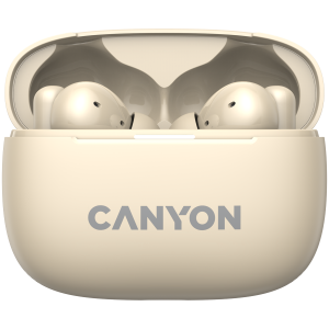 Безжични слушалки CANYON OnGo 10 ANC TWS-10 (CNS-TWS10BG), Bluetooth 5.3, Beige