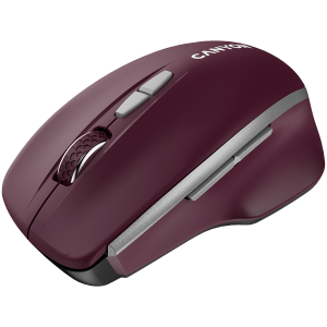 Безжична мишка CANYON MW-21 (CNS-CMSW21BR), Wireless 2.4 GHz , 1600DPI, USB, Burgundy Red