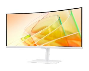 Монитор SAMSUNG 34A650 ViewFinity S6 (LS34C650TAUXEN), 34" VA Curved 1000R, UWQHD (3440x1440) 100Hz, 21:9, 5ms, 350 cd/m2, 3000:1, AMD FreeSync, Speaker 2x5W, DP, HDMI, Thunderbolt 3, USB 3.0, Warm White