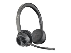 Безжични слушалки HP Poly Voyager 4320 (77Y98AA), Microsoft Teams Certified USB-A Headset + BT700 dongle