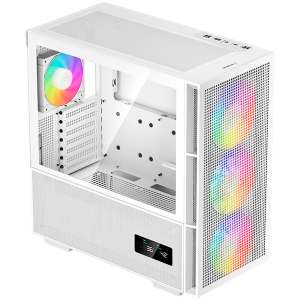 Кутия DEEPCOOL CH560 DIGITAL WH, Mid Tower, Tempered Glass, White