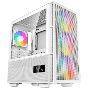 Кутия DEEPCOOL CH560 DIGITAL WH, Mid Tower, Tempered Glass, White