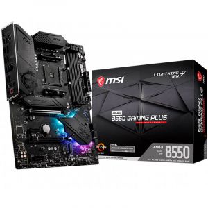Дънна платка MSI MPG B550 GAMING PLUS (AMD AM4, 4xDDR4, 2xM.2, HDMI, DP) ATX