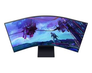 Монитор SAMSUNG Odyssey Ark 2nd Gen. 55CG970 (LS55CG970NUXDU), 55" VA Curved 1000R, 4K UHD (3840x2160) 165Hz, 16:9, 1ms, 600 cd/m2, 1M:1, Smart, TizenOS, AMD FreeSync Premium Pro, Speaker 60W, WiFi5, BT, RJ-45, 3xHDMI, DP, Titanium Black