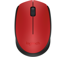 Безжична мишка LOGITECH M171 , Wireless, 1000 DPI, 3 бутона, Red - 910-004641