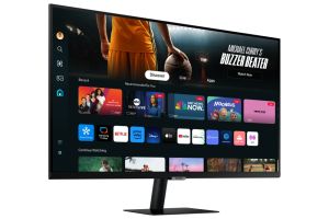 Монитор SAMSUNG M7 M70D 32DM702 (LS32DM702UUXDU), 32" VA, 4K UHD (3840x2160) 60Hz, 16:9, 4ms, 300cd/m2, 3000:1, SMART TV, Tizen OS, Wi-Fi 5, Bluetooth, Speakers, 2xHDMI, USB-C, 2xUSB 2.0, Black