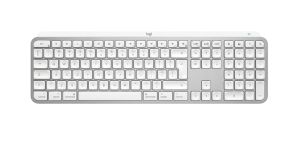 Безжична клавиатура LOGITECH MX Keys S for Mac (920-011638), Bluetooth, US International, Pale Grey 