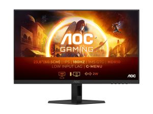 Монитор AOC 24G4XE, 23.8" Fast IPS, FullHD (1920x1080) 180Hz, 16:9, 0.5ms, 300cd/m2, 1000:1, Adaptive Sync, Nvidia G-SYNC, Speaker 2x2W, 2xHDMI, DP, Black
