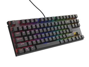 Геймърска клавиатура GENESIS Thor 303 TKL  (NKG-2175), Wired, Mechanical Brown Switch, RGB Backlight, US Layout, USB, Black
