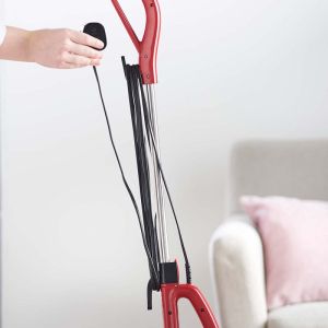 Прахосмукачка вертикална ROSBERG R51001A, 600W, 800 ml, HEPA филтър, Използване като ръчна, Червен