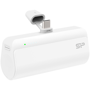 Външна батерия SILICON POWER QD50 (SP5K0MAPBKQD500W), 5000mAh, USB-C, White