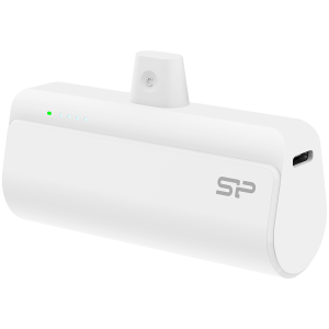 Външна батерия SILICON POWER QD50 (SP5K0MAPBKQD500W), 5000mAh, USB-C, White