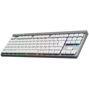 Безжична геймърска клавиатура LOGITECH G515 LIGHTSPEED TKL (920-012539), Bluetooth/LIGHTSPEED Wireless, Tactile Switch, LIGHTSYNC RGB, US. White