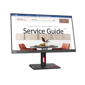 Монитор LENOVO ThinkVision S24i-30 (63DEKAT3EU), 23.8" IPS, FullHD (1920x1080) 100Hz, 16:9, 4ms, 250 cd/m², 1300:1, HDMI, VGA, Raven Black / Storm Grey