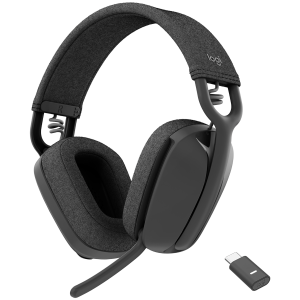 Безжични слушаллки LOGITECH Zone Vibe Wireless (981-001157), Bluetooth/Wireless, Teams Version, Graphite