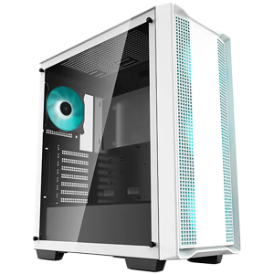 Кутия DEEPCOOL CC560 WH V2, Mid Tower, Tempered Glass, Mesh Panel, White