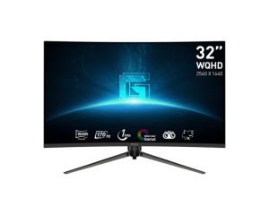 Монитор MSI G32CQ5P, 31.5'' VA Curved 1500R, WQHD (2560x1440) 170Hz, 16:9, 1ms, 250cd/m2, 3000:1, Adaptive-Sync, 2x HDMI, DP, Black - 9S6-3DB44H-027