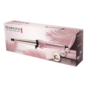 Маша за коса REMINGTON Coconut Smooth CI5901, Kерамично покритие, Бързо загряване, Аксесоари, Розов