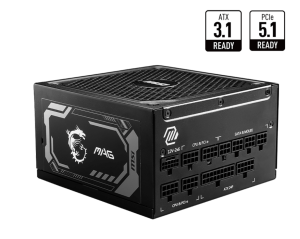 Захранване MSI MAG A1250GL PCIE5, 1250W, 80 PLUS Gold, Fully modular