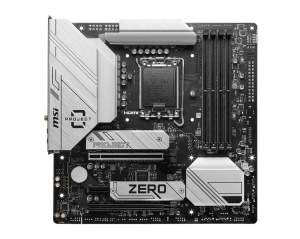 Дънна платка MSI B760M PROJECT ZERO (Intel 1700, 4xDDR5, 2xM.2, 2.5Gbps LAN, Wi-Fi 6E, HDMI, DP) Micro ATX