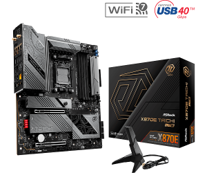Дънна платка ASROCK X870E Taichi Lite (AMD AM5, 4xDDR5, 1xBlazing M.2, 3xHyper M.2, 5Gigabit LAN, WiFi7, HDMI, 2xUSB4) EATX