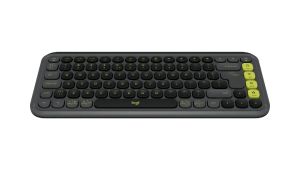 Безжична клавиатура LOGITECH POP Icon Keys (920-013071), Bluetooth, US, Graphite & Green