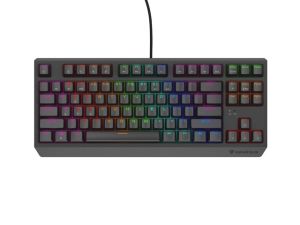 Геймърска клавиатура GENESIS Thor 230 TKL Lite (NKG-2076), Mechanical Outemu Red Linear TKL, US Rainbow, USB, Black 