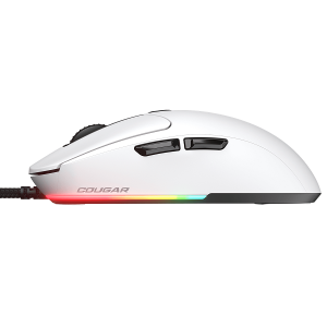 Геймърска мишка COUGAR Minos Neo (CGR-WLMW-MINEO), Optical, 6200 DPI, RGB, USB, White