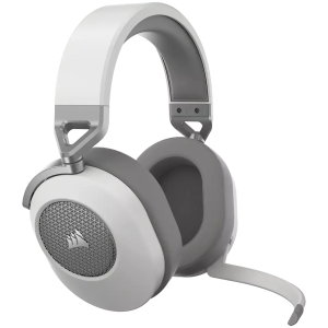 Безжични геймърски слушалки CORSAIR HS65 WIRELESS (CA-9011286-EU2), Bluetooth/Wireless,  50mm, Dolby Audio 7.1, White