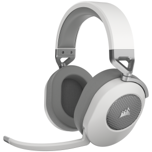 Безжични геймърски слушалки CORSAIR HS65 WIRELESS (CA-9011286-EU2), Bluetooth/Wireless,  50mm, Dolby Audio 7.1, White