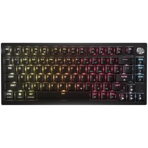 Безжична геймърска клавиатура CORSAIR K65 PLUS WIRELESS (CH-91D441F-NA), Mechanical MLX Tactile 75% RGB, Black