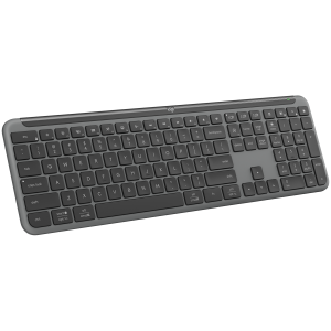 Безжична клавиатура LOGITECH Signature Slim K950 (920-012465), Bluetooth/Wireless, USB, US, Graphite
