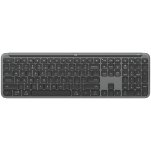Безжична клавиатура LOGITECH Signature Slim K950 (920-012465), Bluetooth/Wireless, USB, US, Graphite