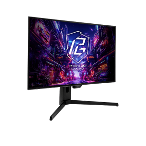 Монитор ASROCK PGO27QFS, 27" OLED, QHD (2560x1440) 240Hz, 16:9, 0.03ms, 1.5M:1, 1300cd/m2, AMD FreeSync™ Premium Pro, Speakers 2x3W, 2xHDMI, 2xDP, 3xUSB 3.2, 1x USB-C, Black