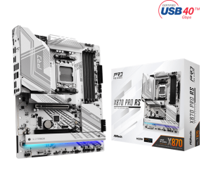 Дънна платка ASROCK X870 Pro RS (AMD AM5, 4xDDR5, 1xBlazing M.2, 1xHyper M.2, 1xUltra M.2, 2.5 Gb LAN, HDMI, 2xUSB4) ATX