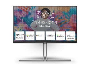 Монитор AOC U32U3CV, 31.5" Nano IPS, 4K UHD (3840x2160) 60Hz, 16:9, 4ms, 400cd m/2, 1000:1, Adaptive Sync, Speaker 2x3W, 2xHDMI, DP, USB hub, Black