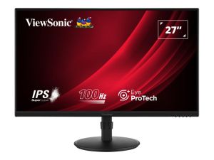 Монитор VIEWSONIC VA2708-HDJ , 27" IPS, FullHD (1920x1080) 100Hz, 16:9, 5ms, 250 cd/m², 1300:1, VGA, HDMI, DP, Black